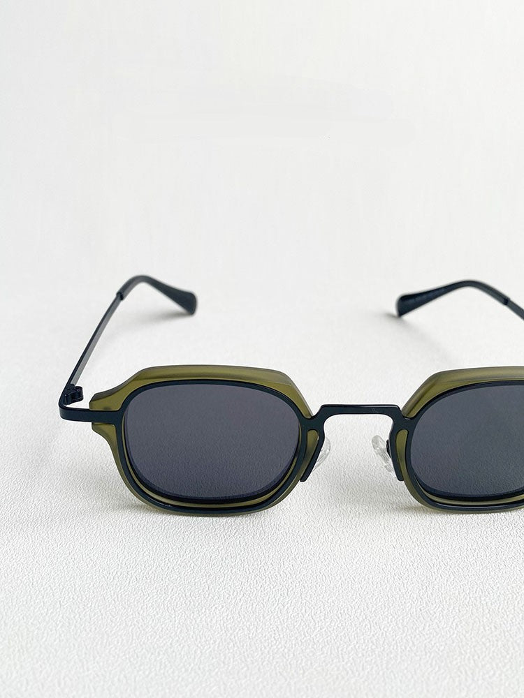Herren Sonnenbrille Klassisch Leder