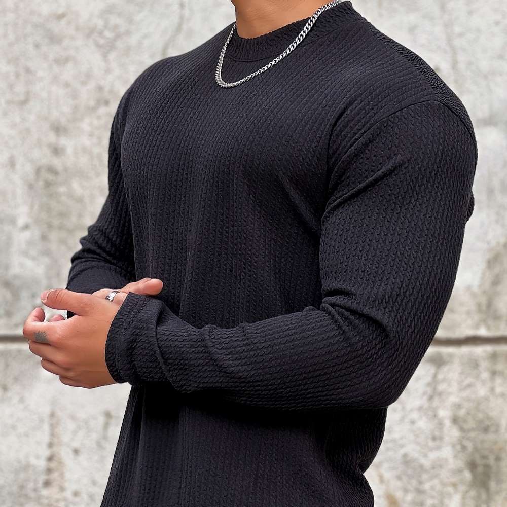 Herren Fitnesspullover Warm Funktionell Sportlich