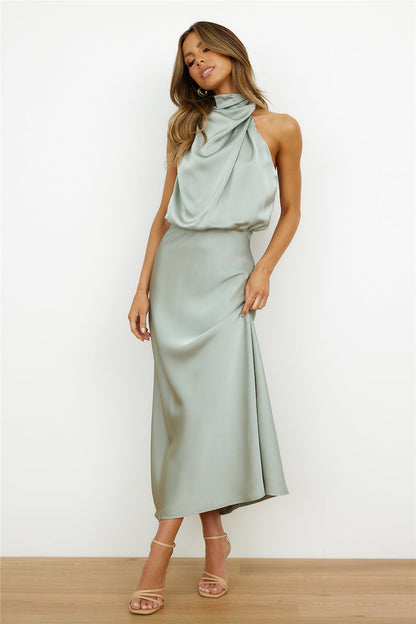 Damen Asymmetrisches Midikleid Elegantes Design