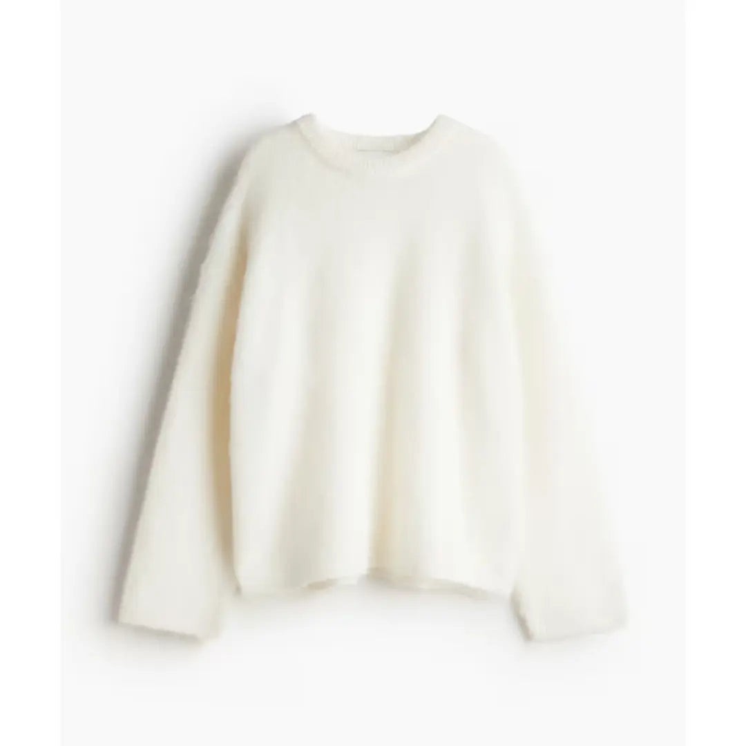 Damen Oversized Pullover Mohairmischung Groß - Norvielle