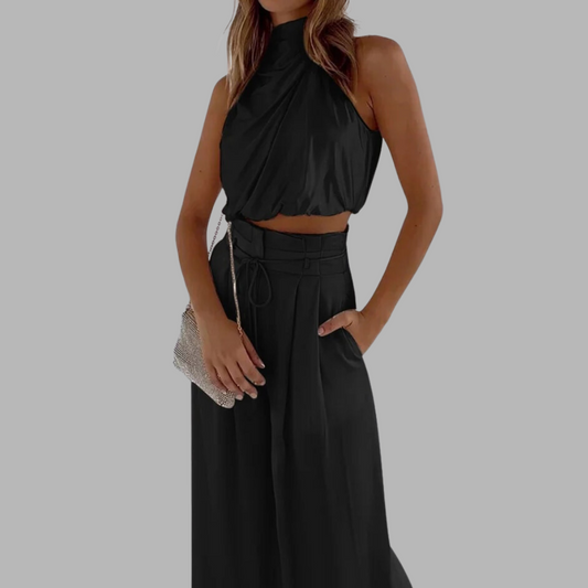 Damen Klassischer Zweiteiler Hosenanzug Elegant - Norvielle