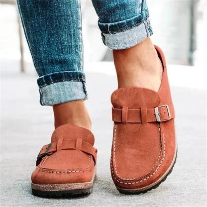 Damen Elegante Slip-On Loafers Leder