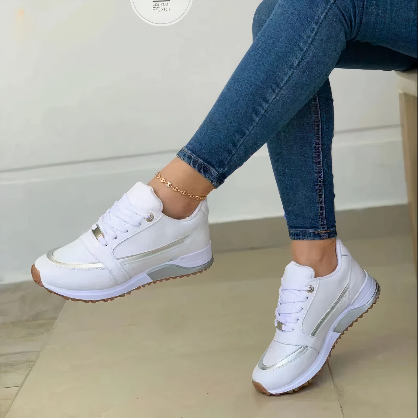 Damen Orthopädische Walkingschuhe Weich Schnürschuhe Bequem
