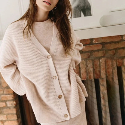 Damen Cardigan Oversized Weich