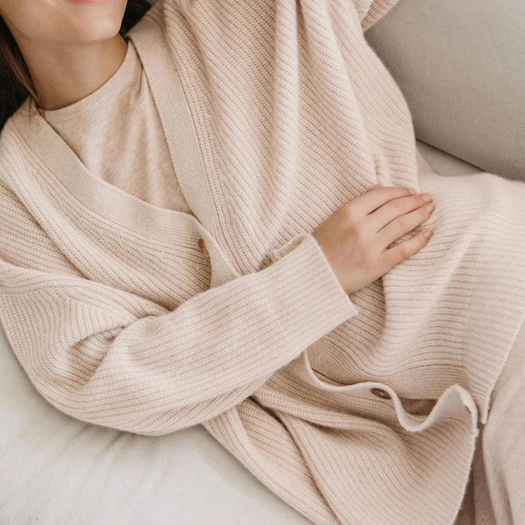 Damen Oversized Cardigan Warm