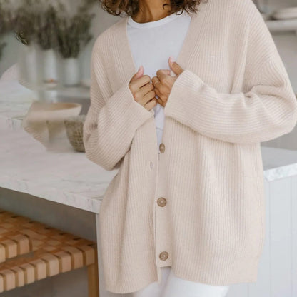 Damen Cardigan Oversized Weich