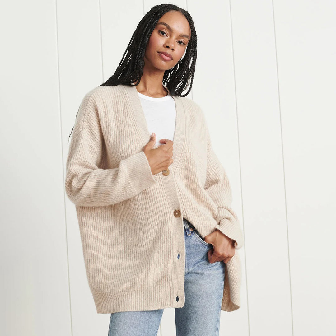 Damen Cardigan Oversized Weich