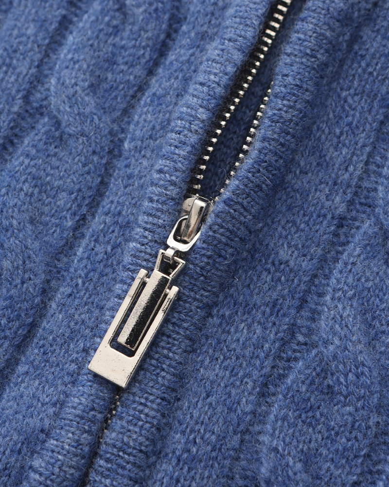 Herren Pullover Kaschmir Chunky Knit Warm Kabelmuster