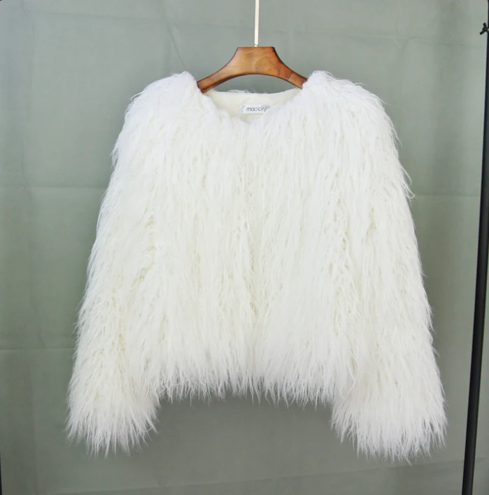 Damen Winterjacke Flauschig Warm