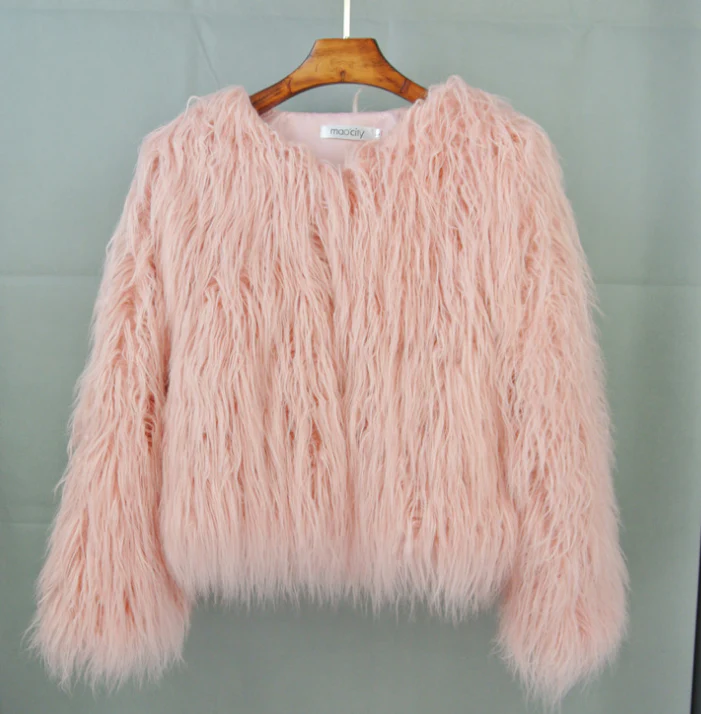 Damen Winterjacke Flauschig Warm