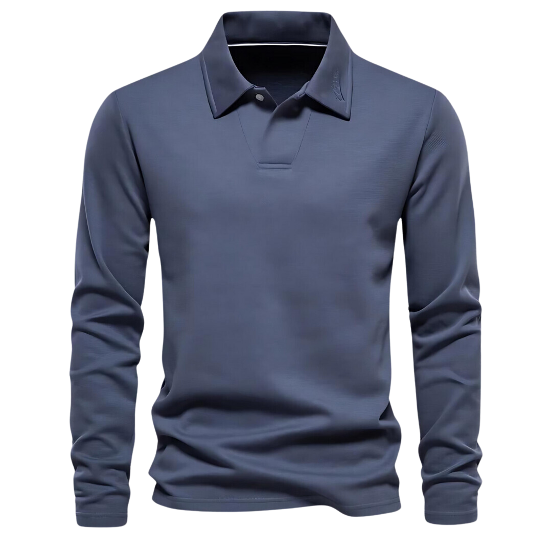 Herren Langarm Poloshirt Klassisch - Norvielle