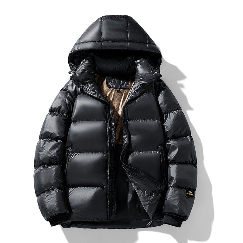 Herren Steppjacke Warm Isoliert Mit Kapuze - Norvielle