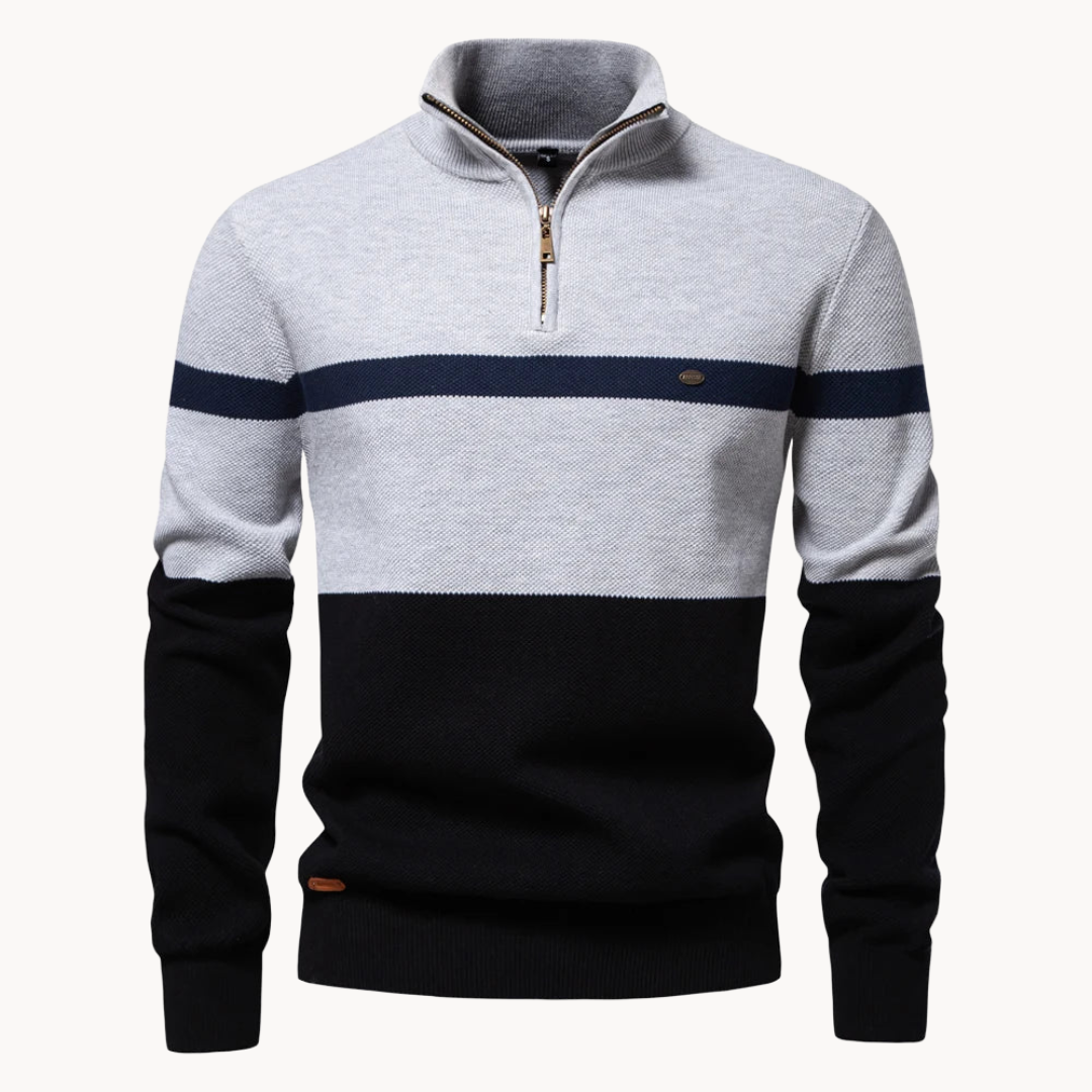 Herren Pullover Baumwolle Weich Klassisch