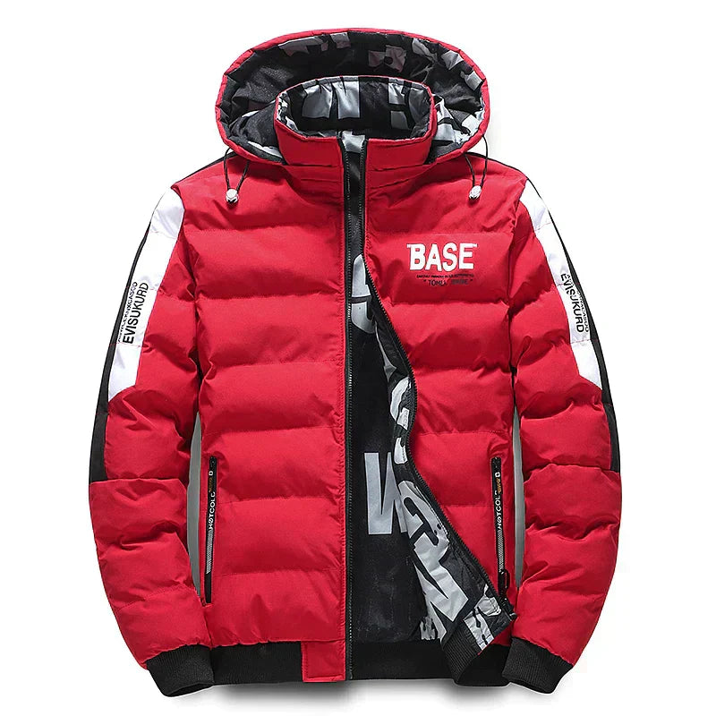 Herren Winterjacke Daunenfüllung Warm Isoliert