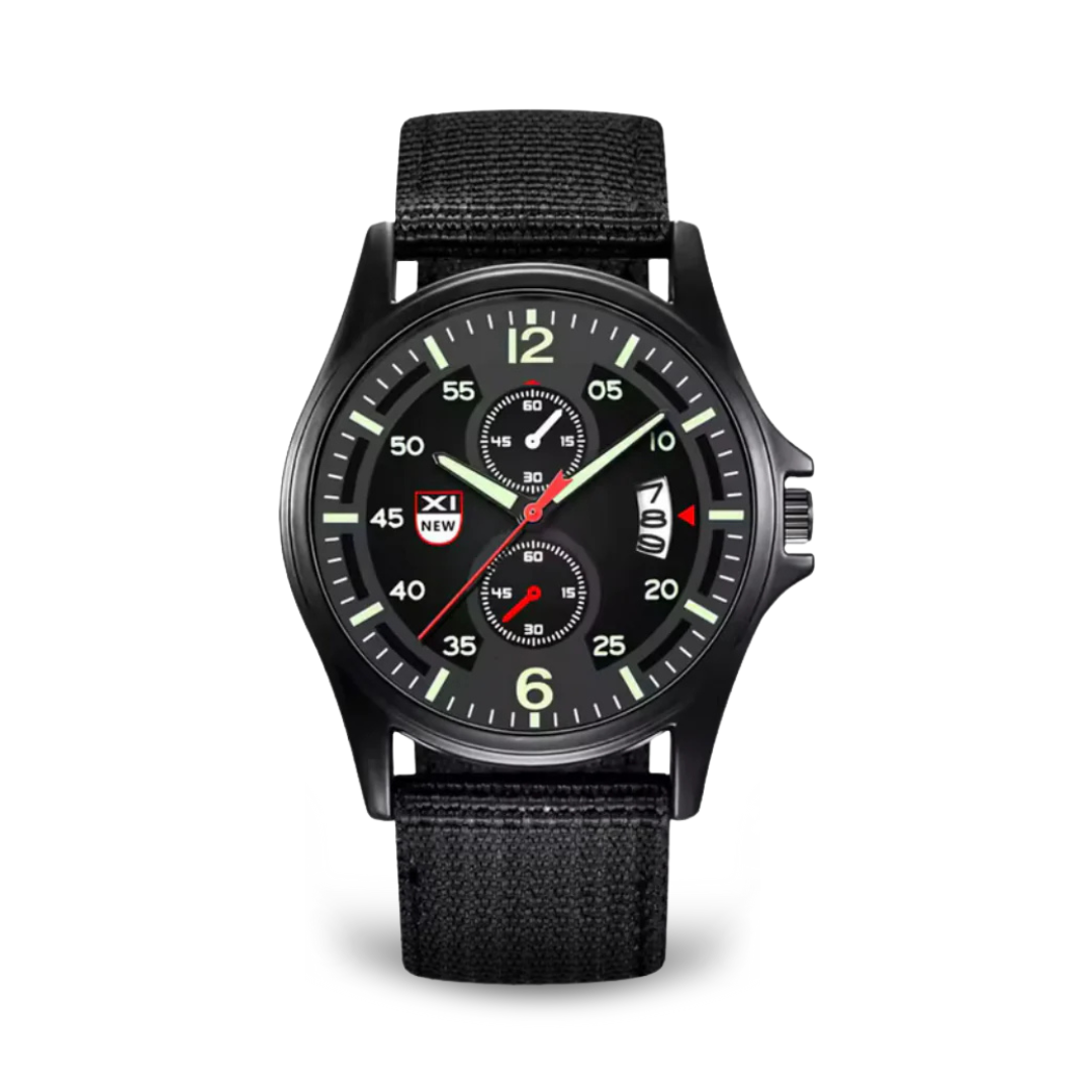 Herren Quarz Uhr Militärstil