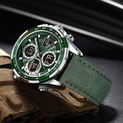 Herren Edelstahl Armbanduhr Marine Chrono