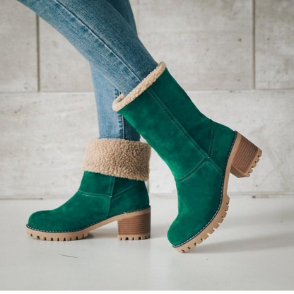 Damen Winterstiefel Warm Gefüttert Schneesicher