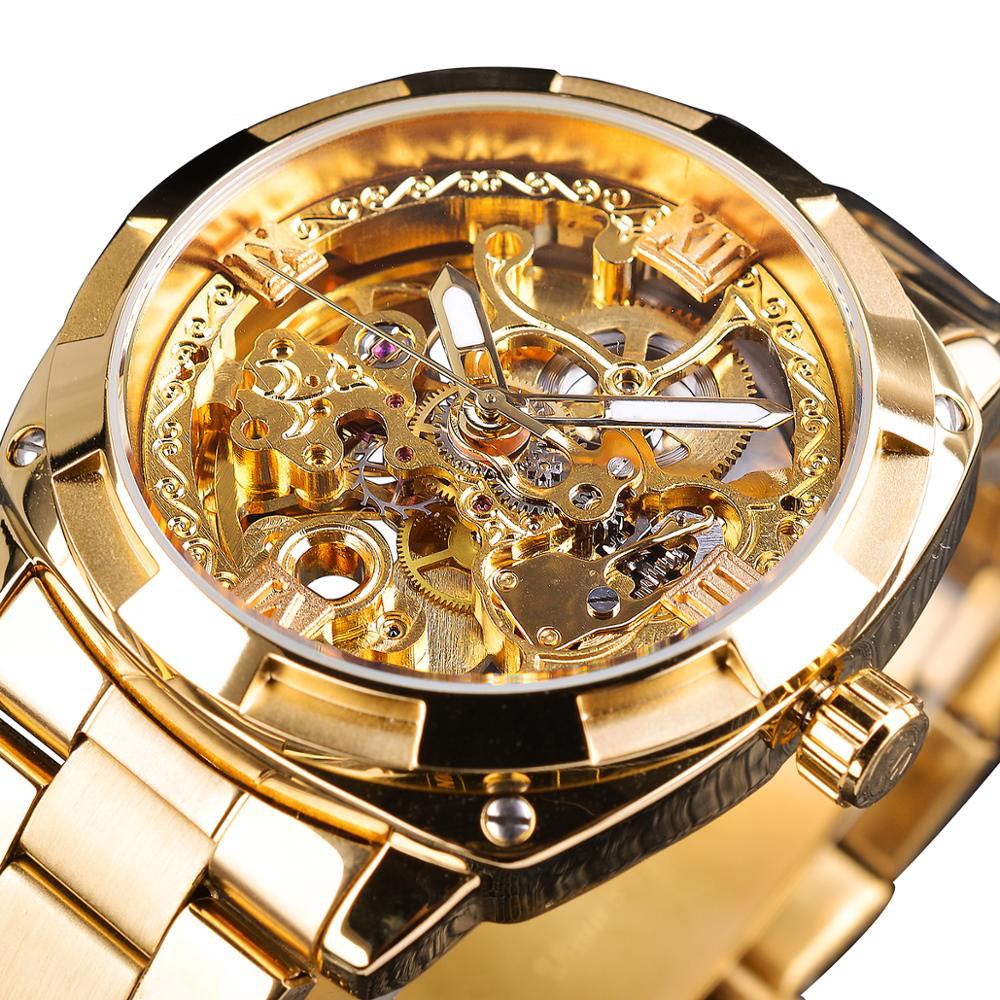 Herrenuhr Edelstahl Transparentes Zifferblatt - Norvielle
