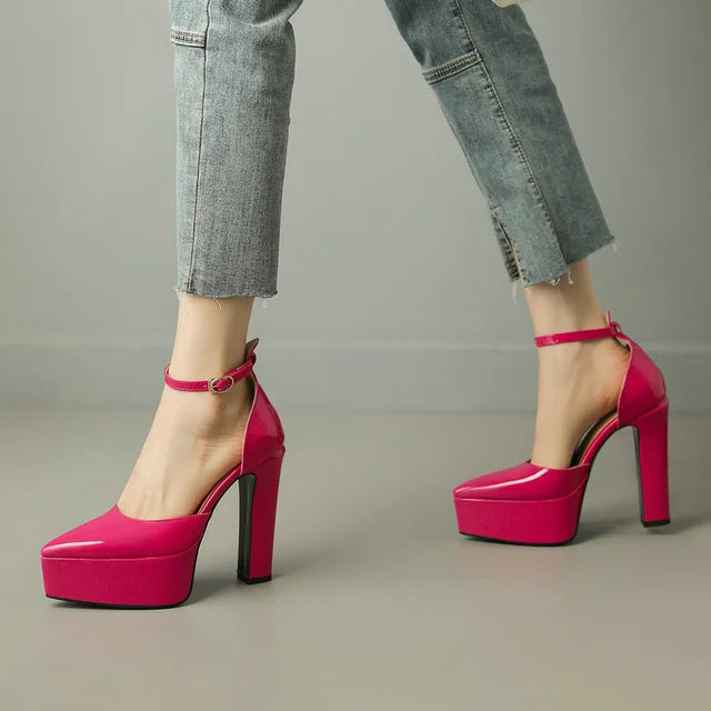 Damen Hochhackige Pumps Rosa Elegant