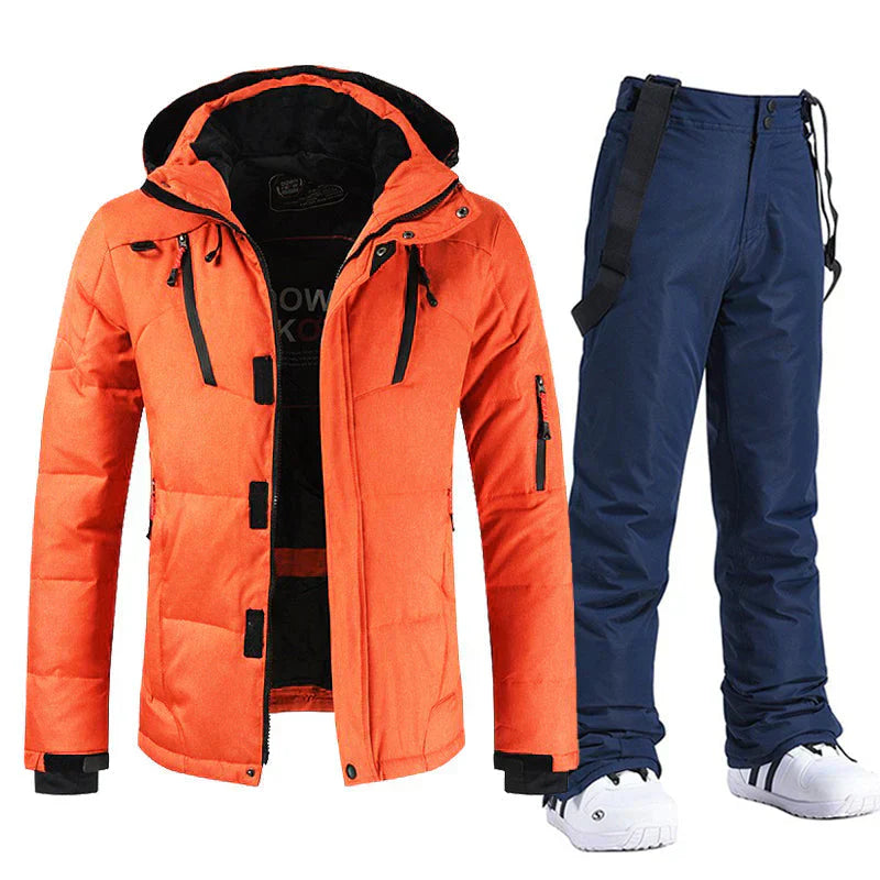 Herren Skianzug Wasserdicht Winddicht Jacke und Hose