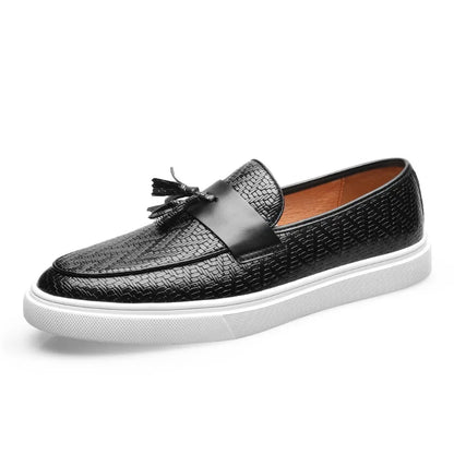Herren Leder Loafer Elegante Slipper