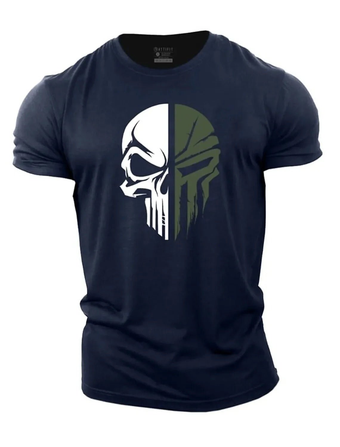 Herren T-Shirt Militärstyle Totenkopf