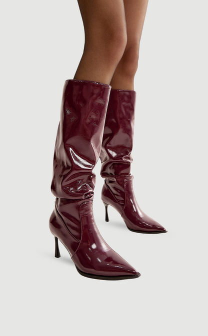 Damen Kniehohe Stiefel Stiletto - Norvielle