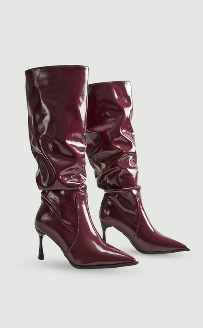 Damen Kniehohe Stiefel Stiletto