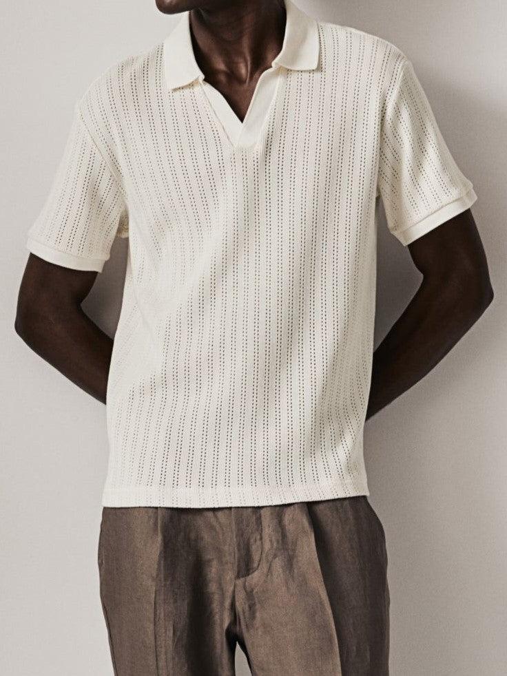 Herren Poloshirt Strick Modern Elegantes Design