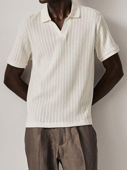 Herren Poloshirt Strick Modern Elegantes Design