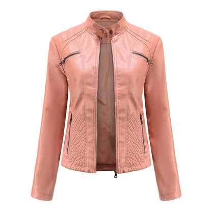 Damen Jacke Modern Steppnähte Schulterpartie