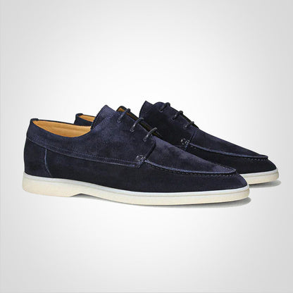 Herren Schnürstiefel Braun Casual Leder