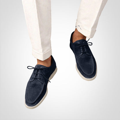 Herren Schnürstiefel Braun Casual Leder