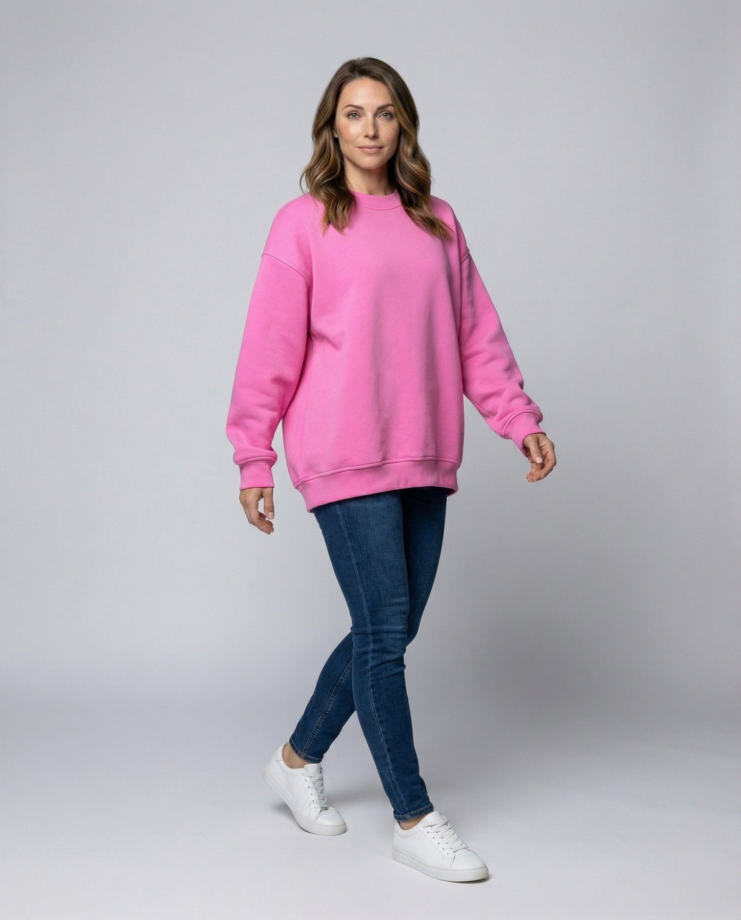 Damen Oversize Sweatshirt Rundhals Groß - Norvielle