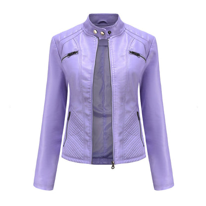 Damen Jacke Modern Steppnähte Schulterpartie