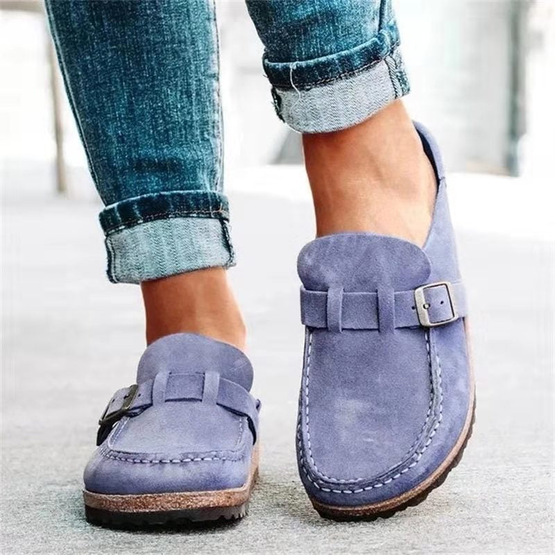 Damen Elegante Slip-On Loafers Leder