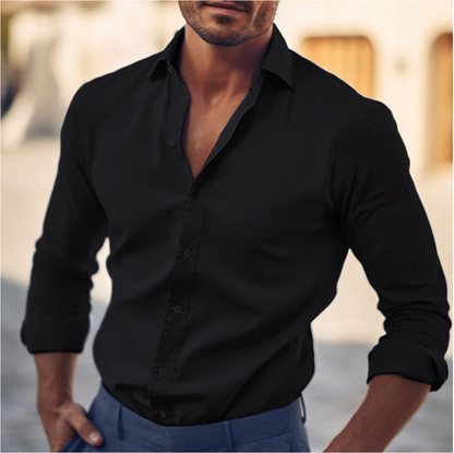 Herren Klassisches Slimfit Hemd Modern