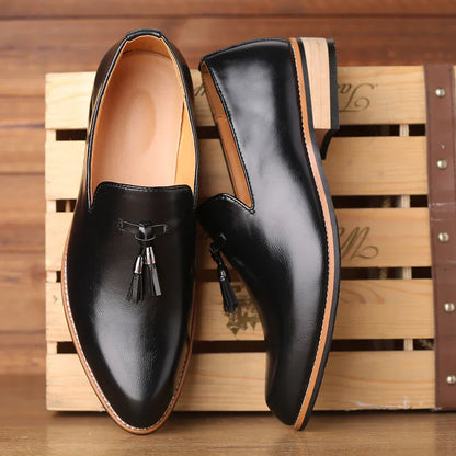 Herren Leder Loafer Elegant