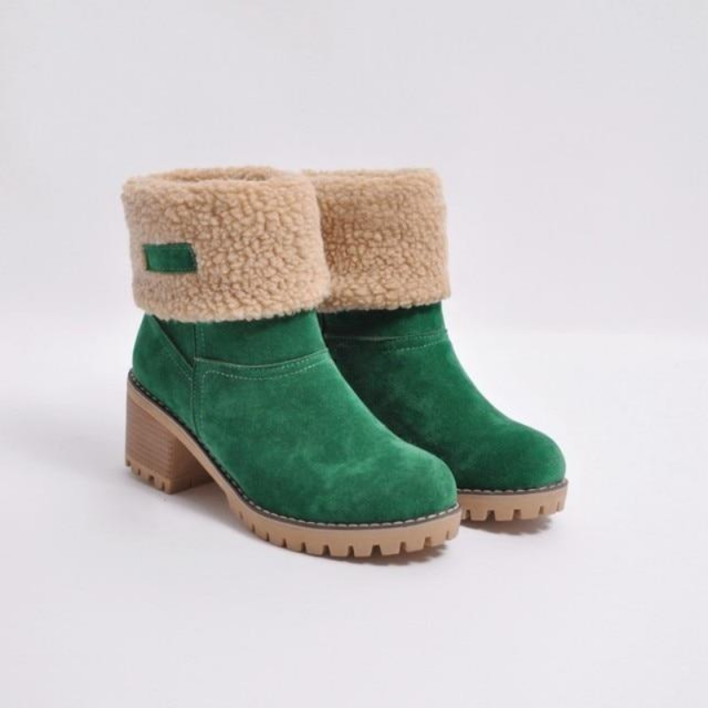 Damen Winterstiefel Warm Gefüttert Schneesicher