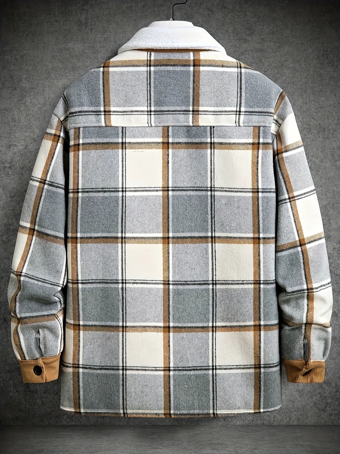 Herren Übergangsjacke Karomuster Lässig Modern