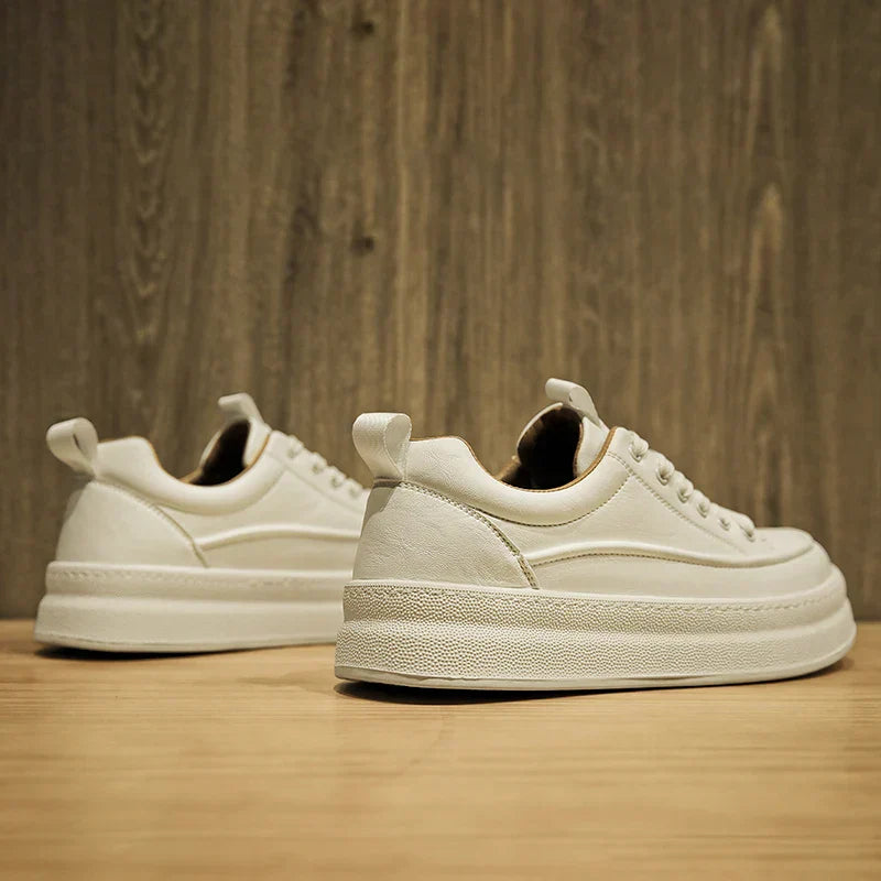 Herren Leder Sneaker Sportlich