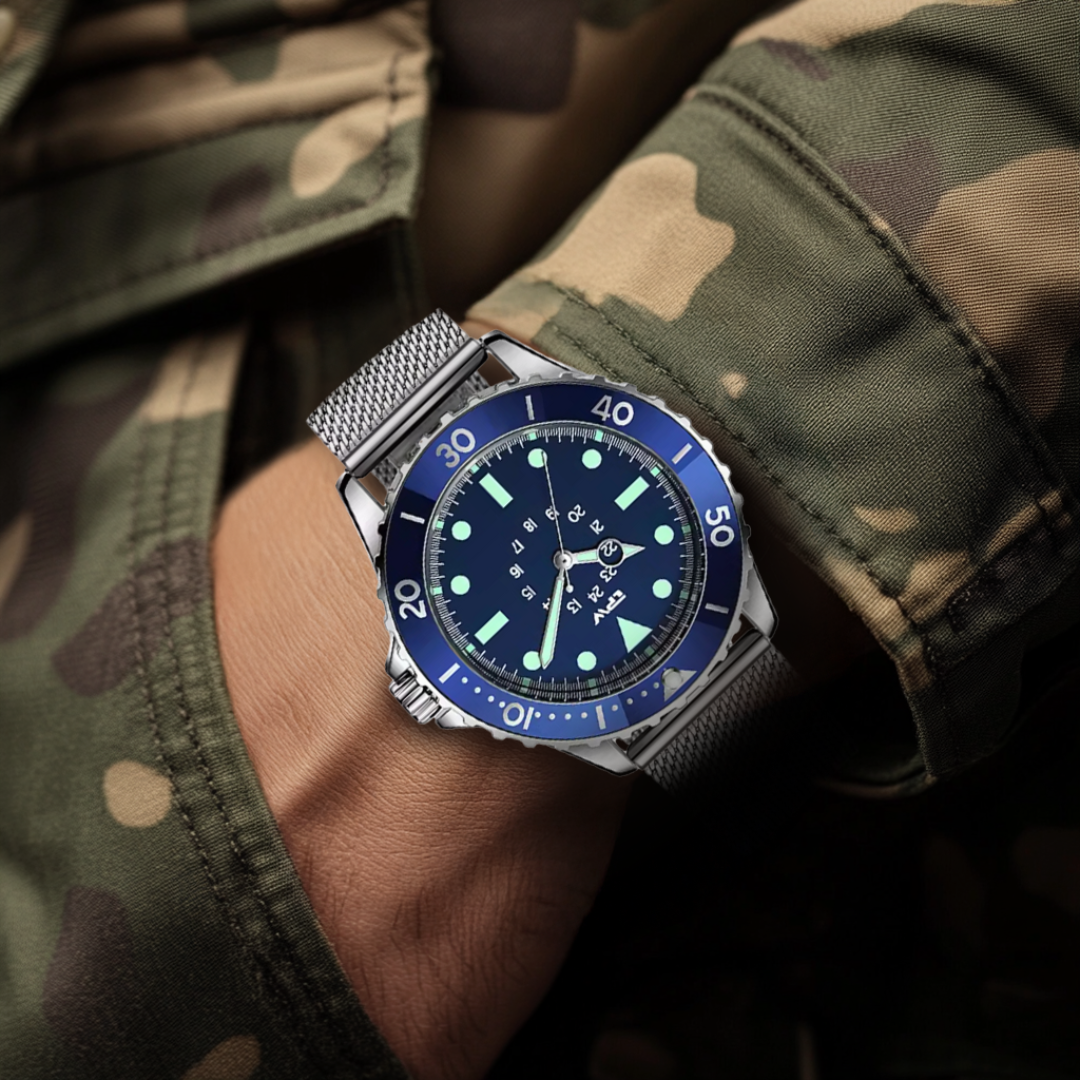 Herren Taucheruhr Militärstyling Wasserdicht