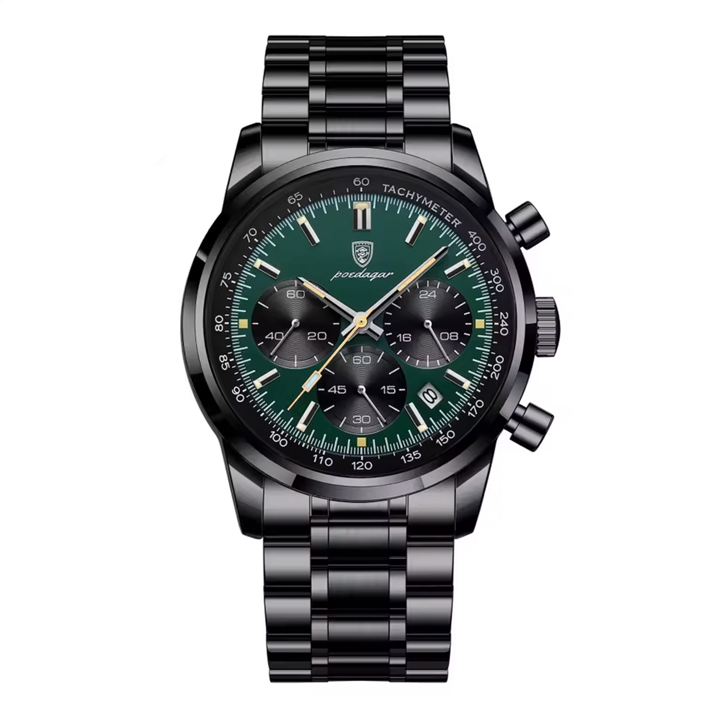Herren Edelstahl Uhr 40mm Quarz