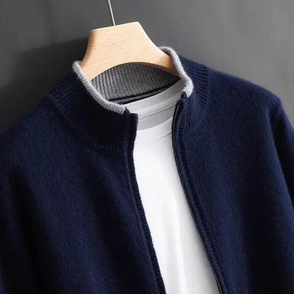 Herren Cashmere-Jacke Warme Winterjacke Elegant