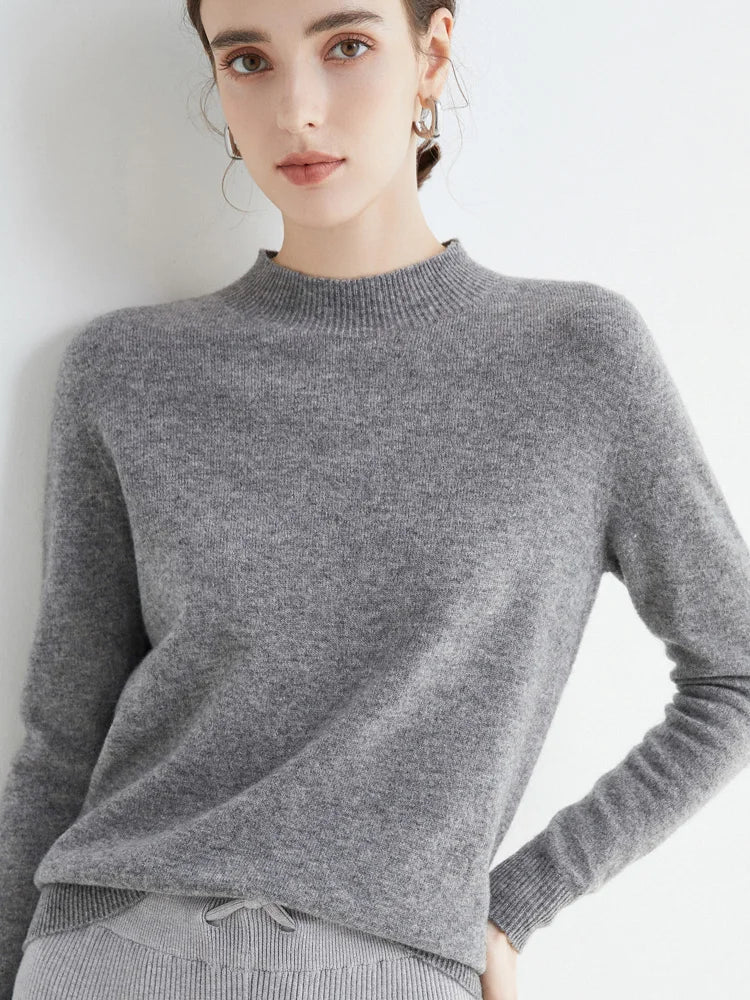 Damen Pullover Langarm Elegantes Design