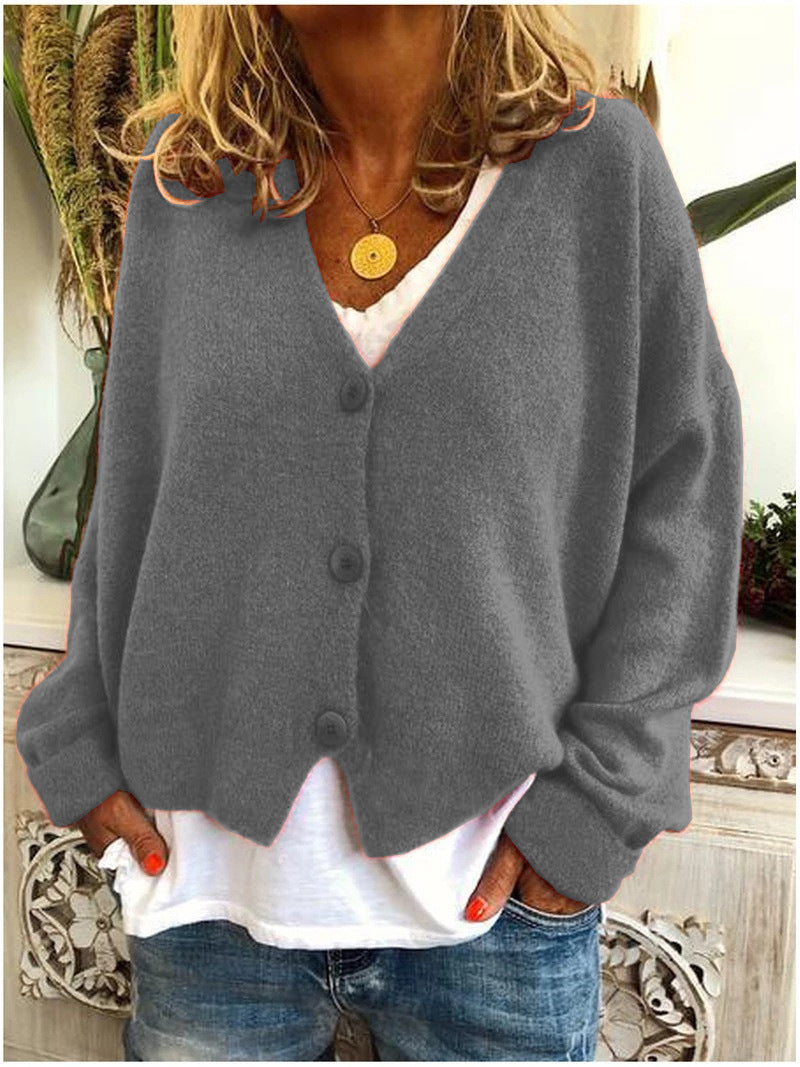 Damen Strickjacke Langärmlig Modern