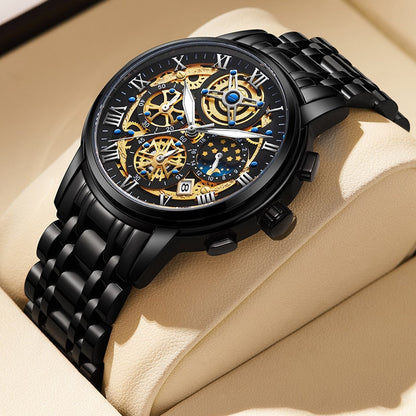 Herren Automatik Armbanduhr Edelstahl Schweizer Qualität