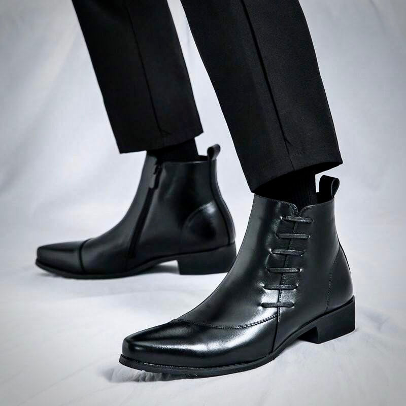 Herren Lederstiefel Elegantes Leder