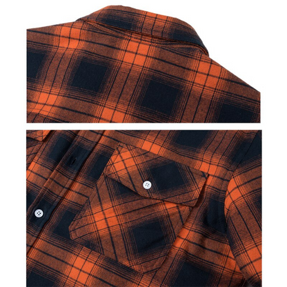 Herren Flanellhemdenjacke Sherpa Gefüttert Warm