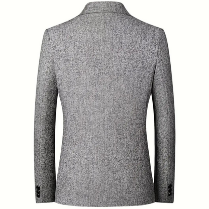 Herren Blazer Slimfit Grau Marineblau